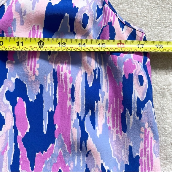 LILLY PULITZER Lela 100% Silk Dress - Amethyst One Too Many Size Medium Feminine - Picture 7 of 10